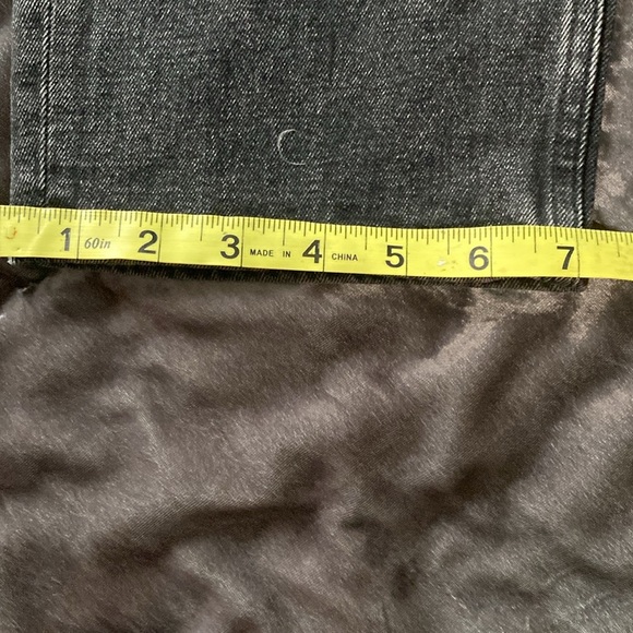 ABERCROMBIE & FITCH The '90s Slim Straight Hi-Rise Black Jeans Size32/14 ( F-17) - Picture 9 of 10